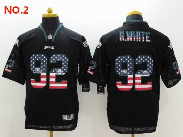 Men's Philadelphia Eagles #92 Reggie White Jersey NO.2;